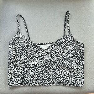Romwe Cheetah Print Cropped Tank
